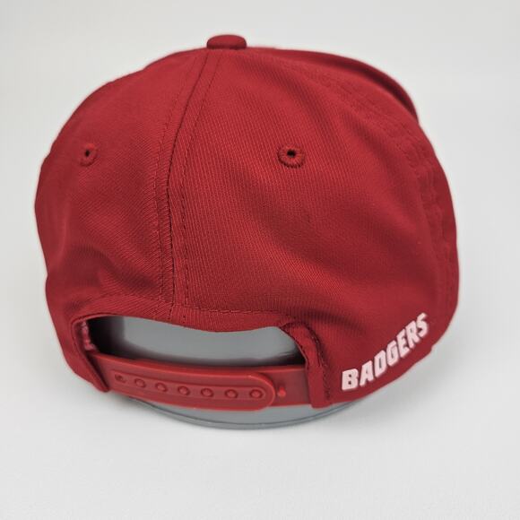 Adidas Climalite Wisconsin Badgers Snapback Hat Cap Red University One Size - Picture 4 of 9